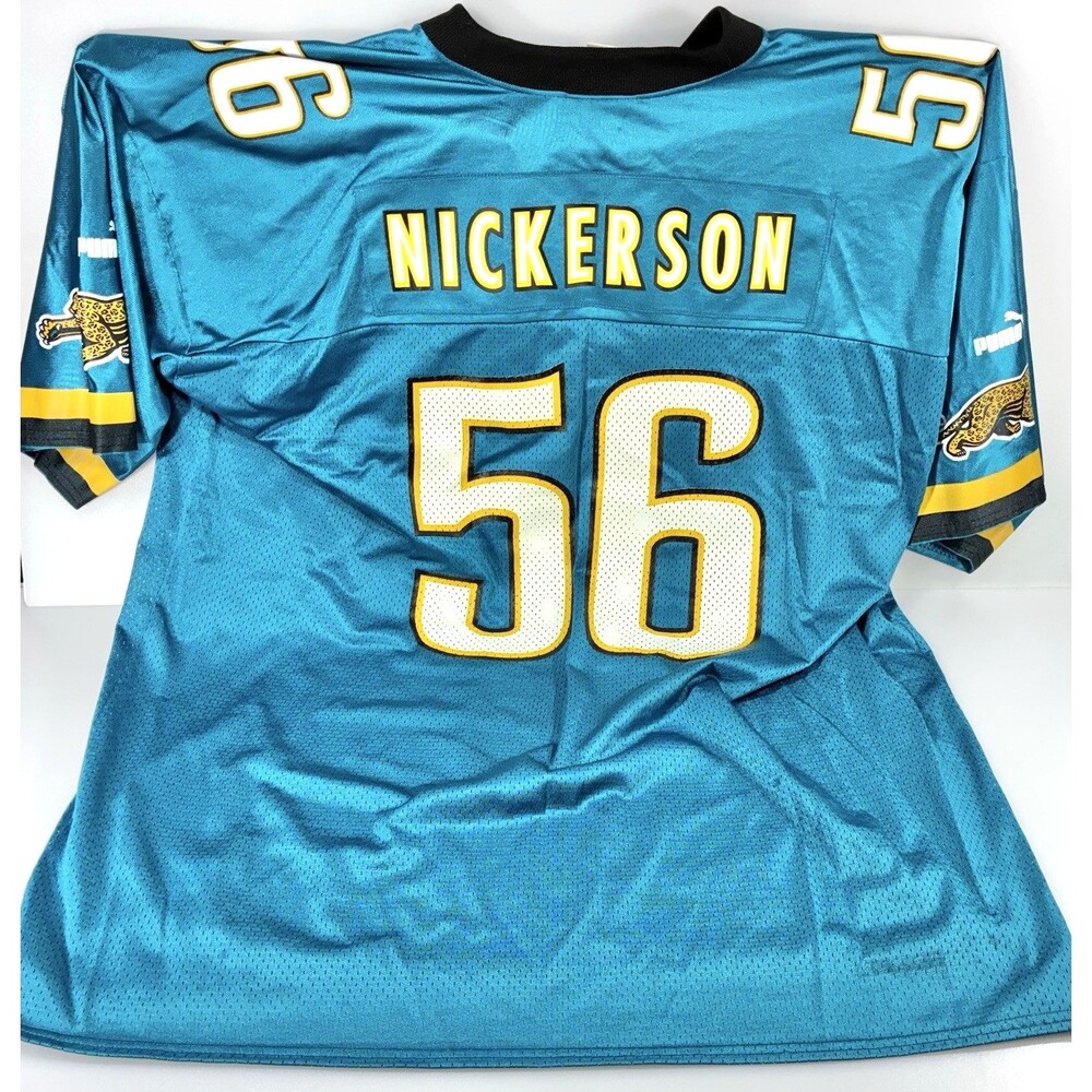 Authentic 90's Puma NFL Jacksonville Jaguars Hardy Nickerson Jersey Size 2XL
